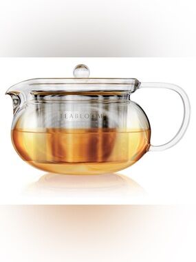 ✨NWT✨ TEABLOOM Kyoto bloom Glass Teapot with Large Removable Infuser